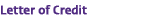Letter of Credit
